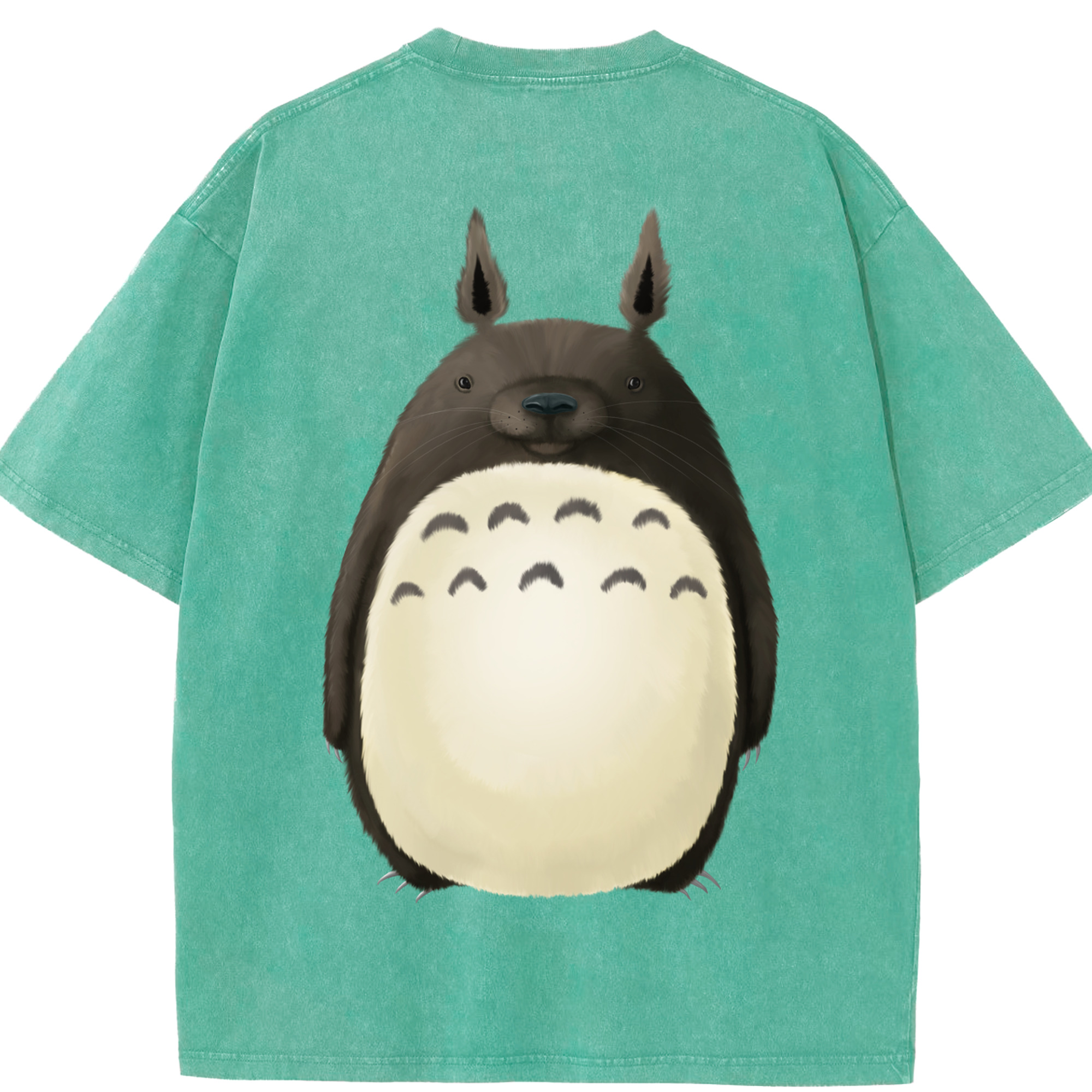 （画像用） となりのトトロ 草壁メイ 草壁サツキ My Neighbor Totoro Satsuki Kusakabe Mei Kusakabe 綿100% ヴィンテージ風 半袖Tシャツ（背面プリント）